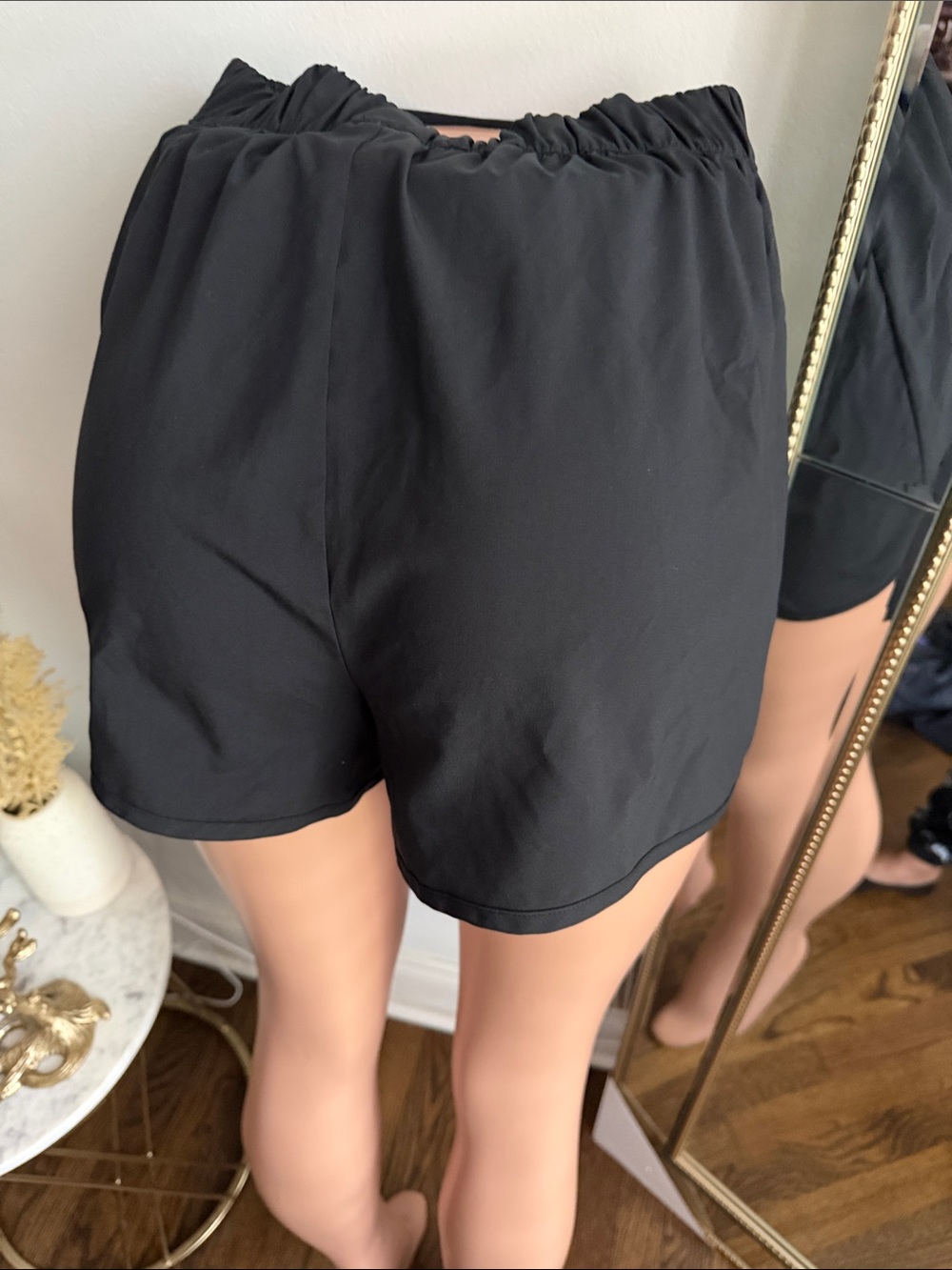 Gymshark Black Women's Running Shorts with Curved Hem - Picture 4 of 5